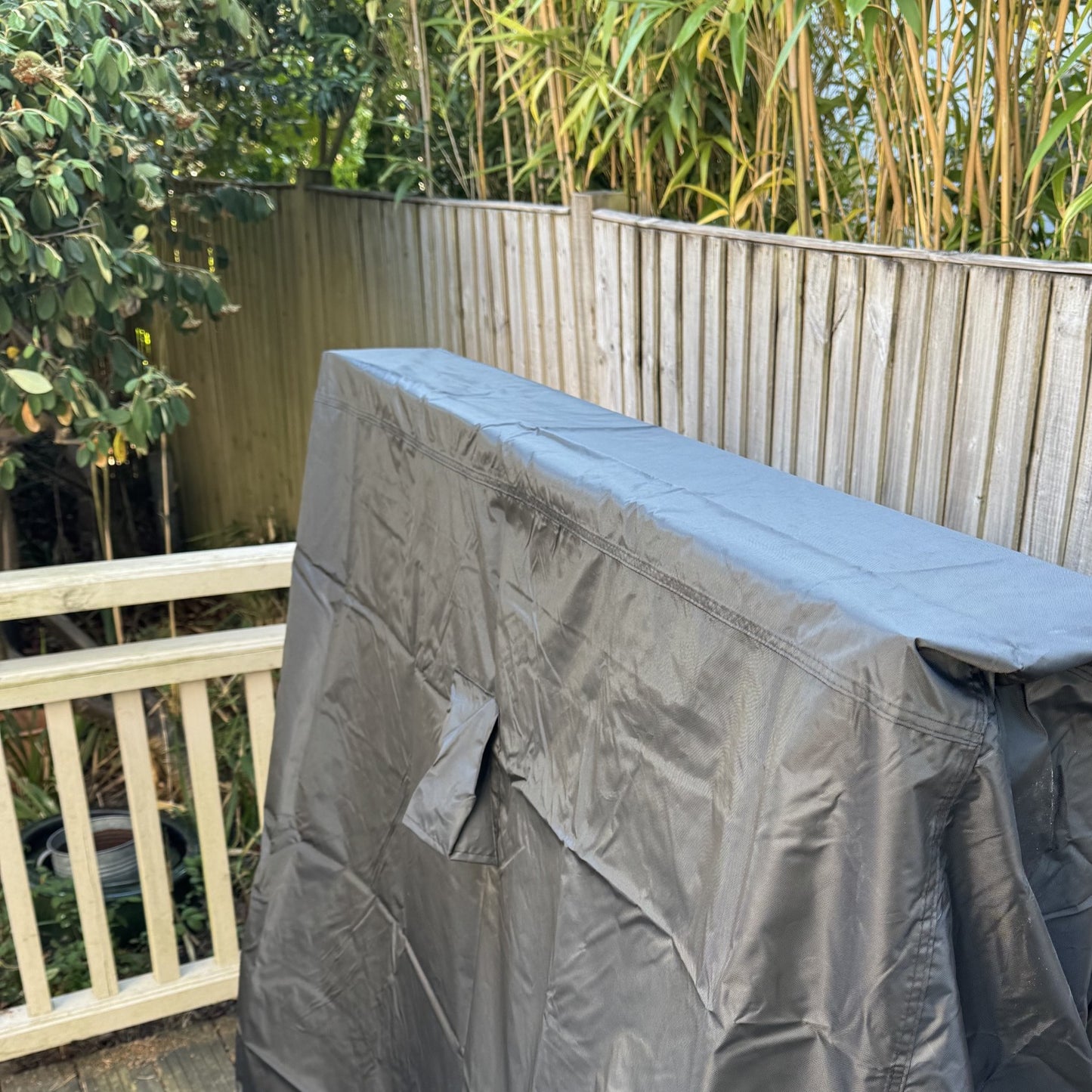 Premium Waterproof Garden Outdoor Table Tennis Table Cover in Black (185cm)