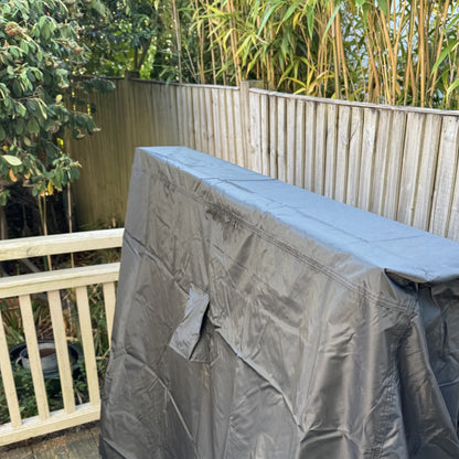 Premium Waterproof Garden Outdoor Table Tennis Table Cover in Black (185cm)
