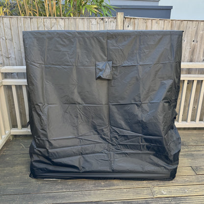 Premium Waterproof Garden Outdoor Table Tennis Table Cover in Black (185cm)