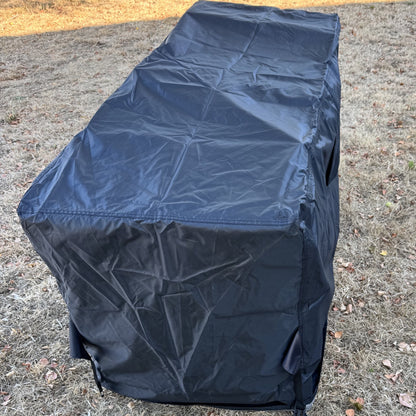 Premium Waterproof Companion Love Seat Garden Bench Cover in Black (1.58m)