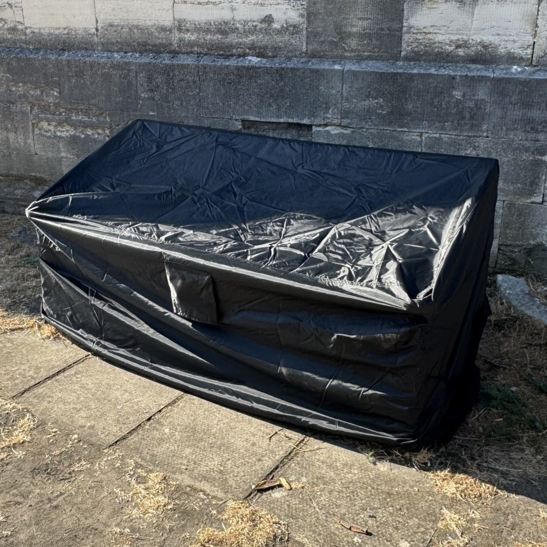 Premium Waterproof 3 Seater Garden Bench Cover in Black (1.6m)