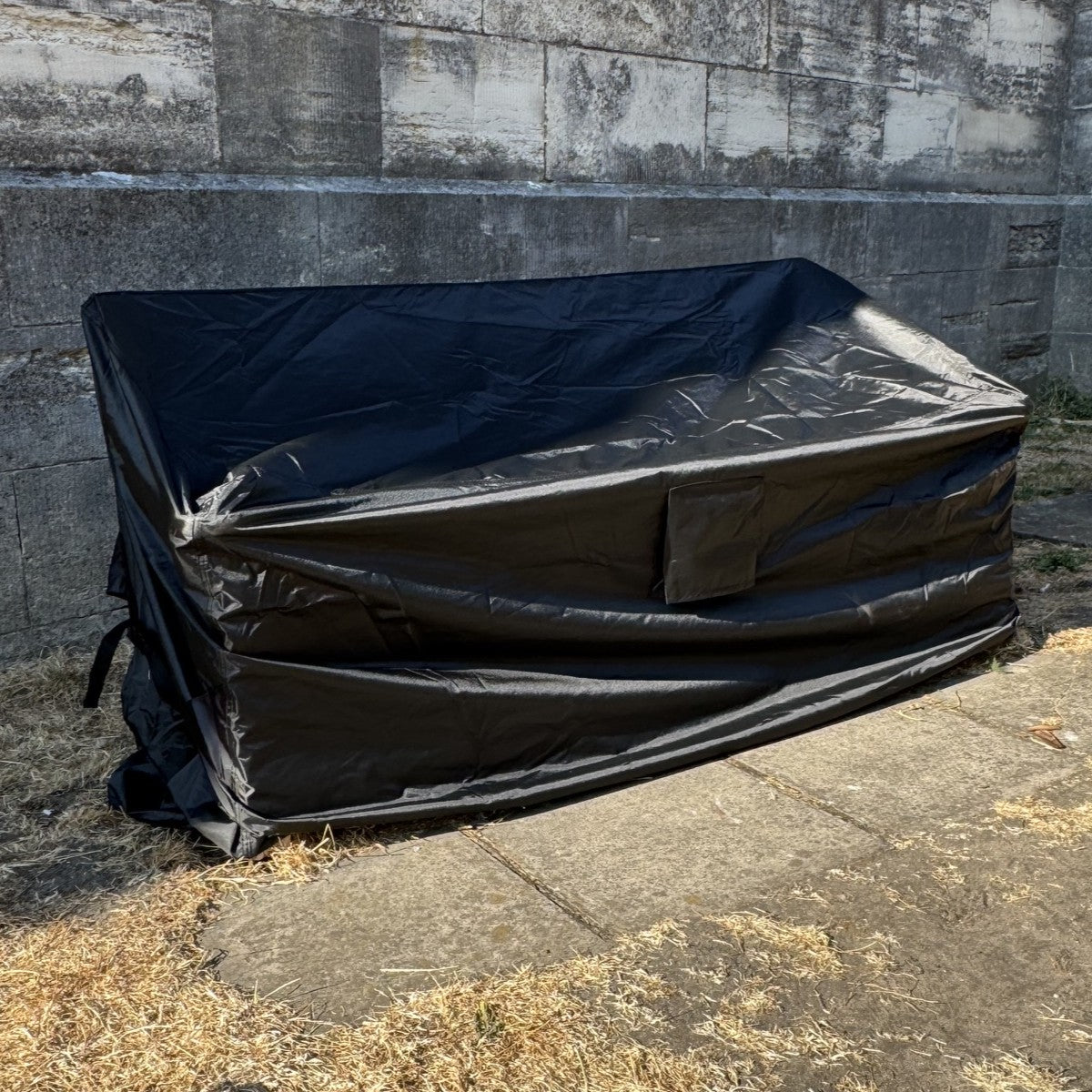 Premium Waterproof 3 Seater Garden Bench Cover in Black (1.6m)