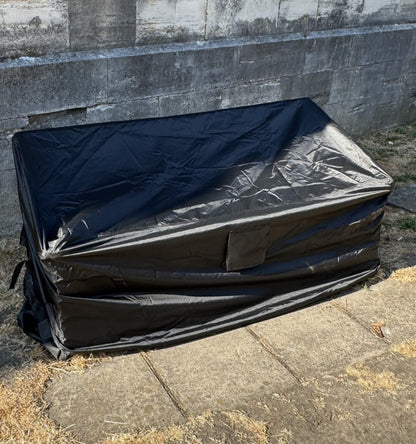 Premium Waterproof 3 Seater Garden Bench Cover in Black (1.6m)