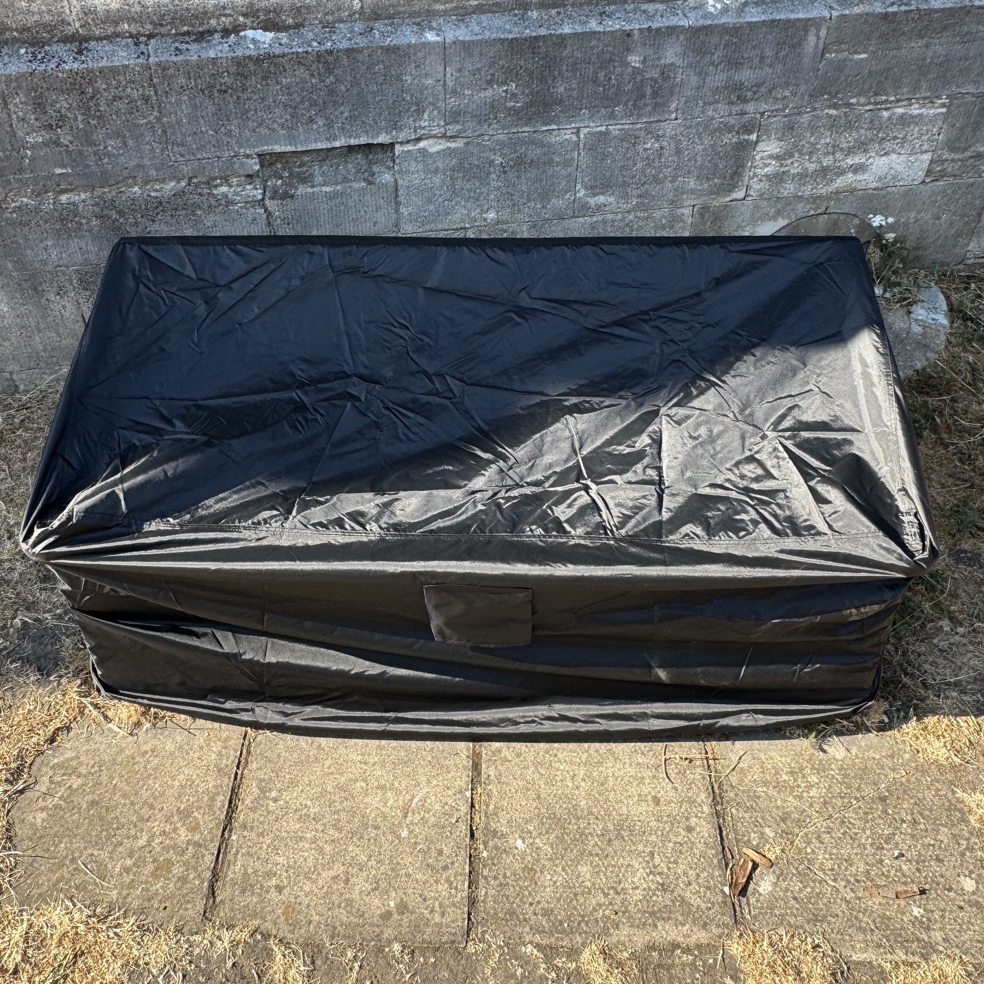 Premium Waterproof 3 Seater Garden Bench Cover in Black (1.6m)