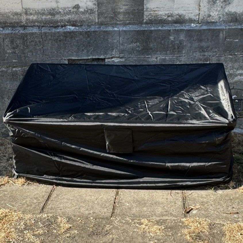 Premium Waterproof 3 Seater Garden Bench Cover in Black (1.6m)