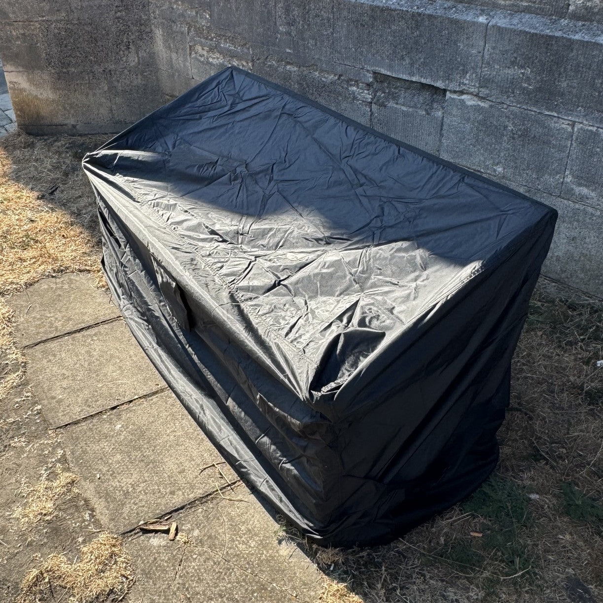 Premium Waterproof 3 Seater Garden Bench Cover in Black (1.6m)