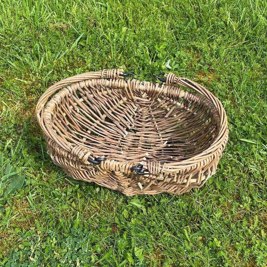 Petite Natural Willow Wicker Garden Trug Basket