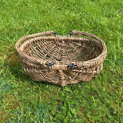 Petite Natural Willow Wicker Garden Trug Basket