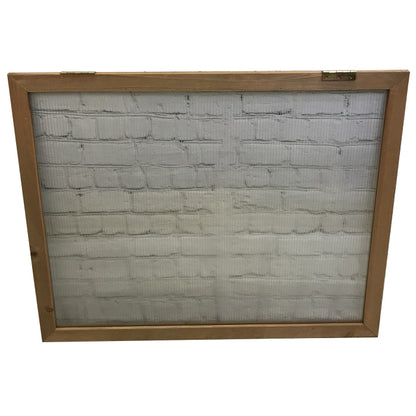 Replacement lid panel for wooden mini growhouse, featuring a wooden frame and a clear polycarbonate sheet.