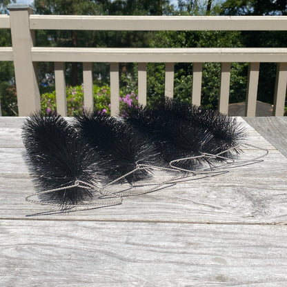 Drain & Gutter Downpipe Leaf Guard Brush Plugs 30cm (Set of 4)