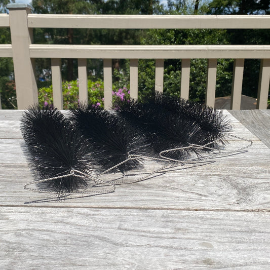 Drain & Gutter Downpipe Leaf Guard Brush Plugs 30cm (Set of 4)