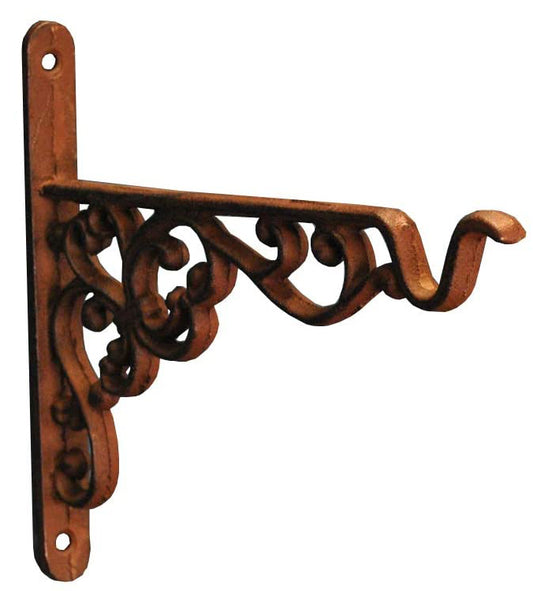 Single Cast Iron Decorative Hanging Basket Bracket 20cm GFJ750