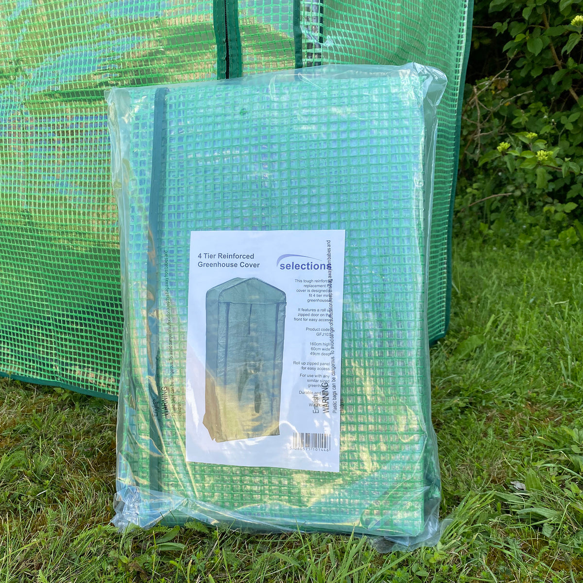 Selections Reinforced Cover for 4 Tier Mini Greenhouse