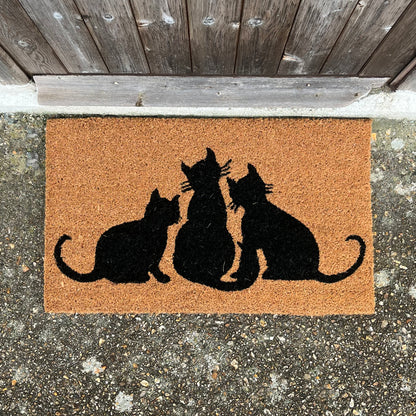 Cat Family Indoor & Outdoor Coir Doormat