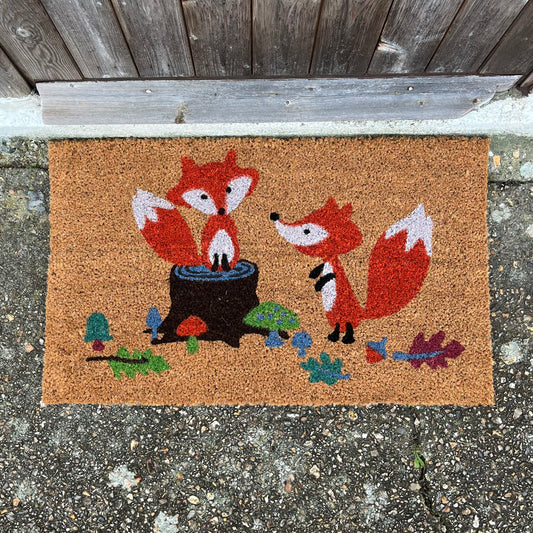 Woodland Fox Indoor & Outdoor Coir Doormat