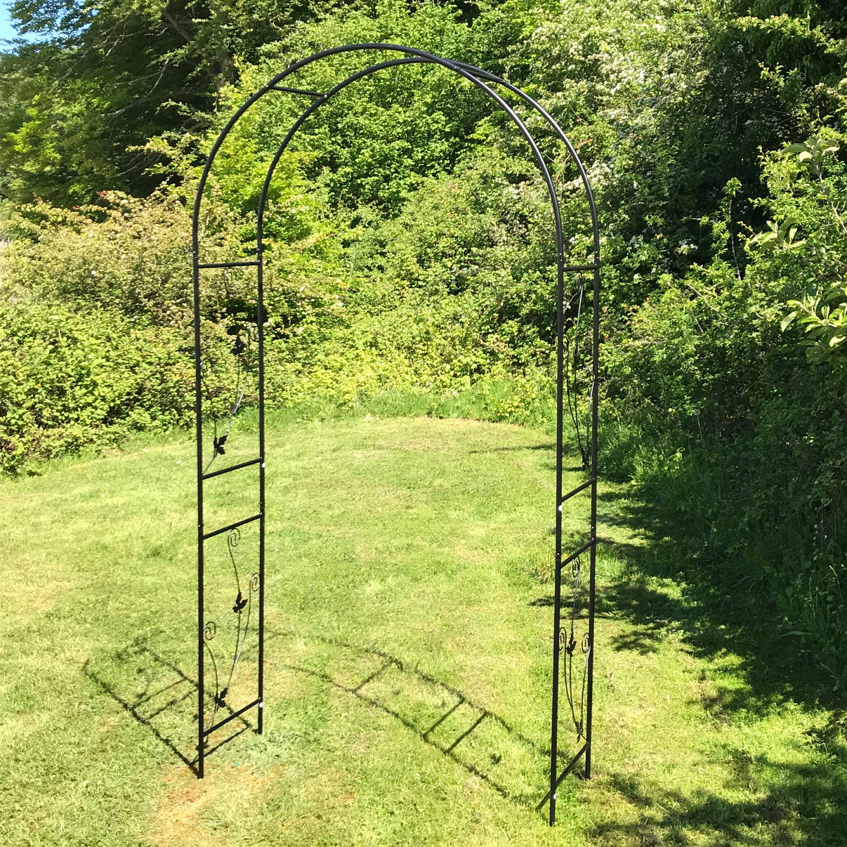 Metal Weatherbury Leaf Scroll Arch Garden Arch