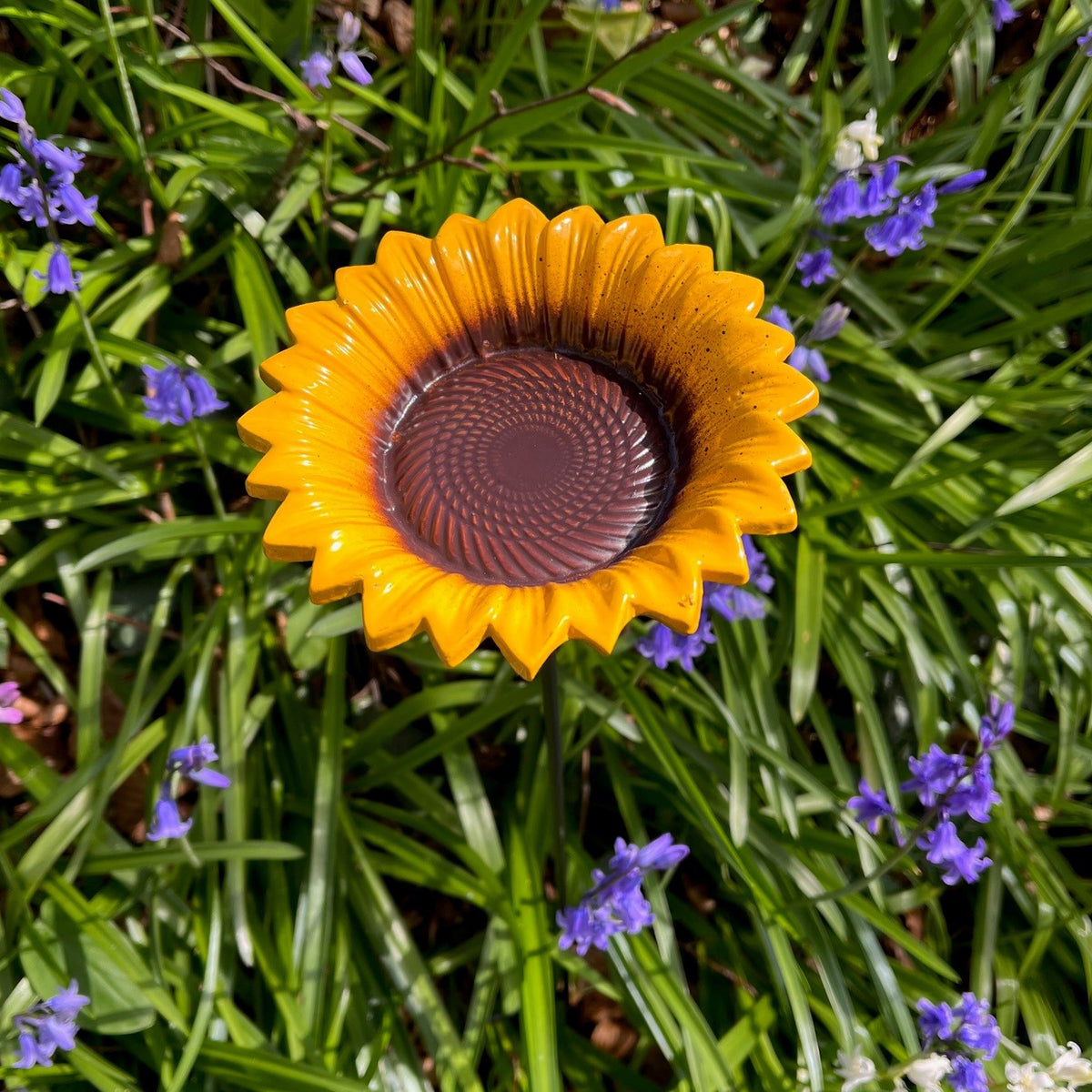 Cast Iron Wild Bird Sunflower Dish Feeder