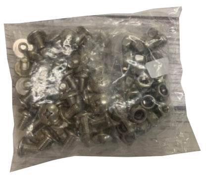 A pack of 48 nuts and bolts for metal raised bed garden planters, displayed on a neutral background.