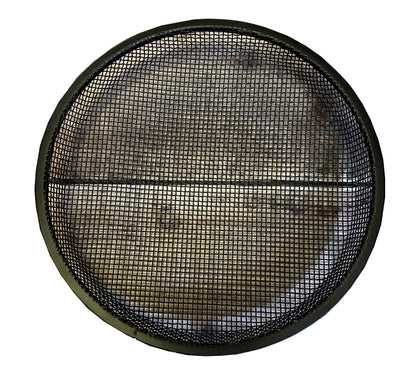 A black mesh dish designed as a replacement part for a ground feeder.