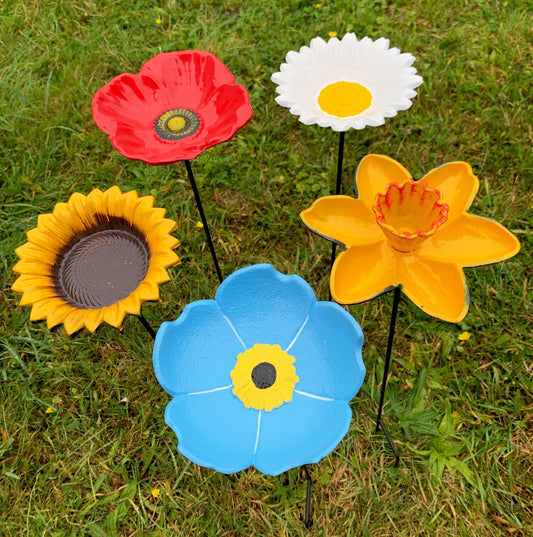 Floral Bird Feeders - Poppy, Daffodil, Sunflower, Daisy & Forget Me Not