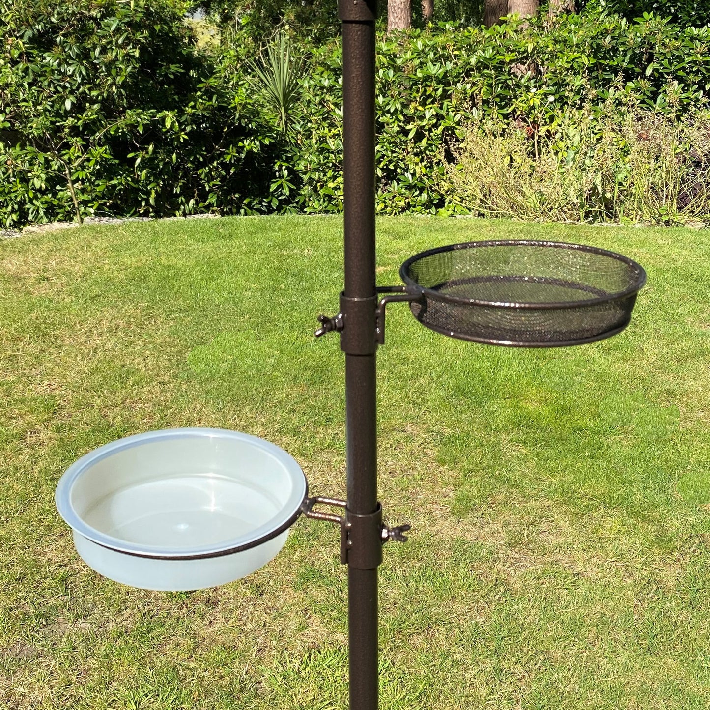 Water Dish, Mesh Seed Dish & Bracket Set for Selections Metal Bird Feeding Stations
